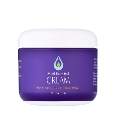 Mind Body Soul Oil Cream 4 ounce (118 mL) double-walled jar